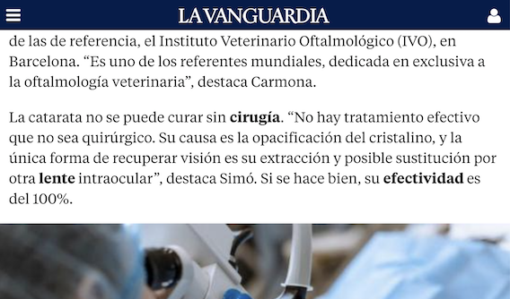 Artículo IVO La Vanguardia