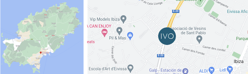 Mapa IVO Oftalmología Ibiza / Eivissa (Illes Balears)