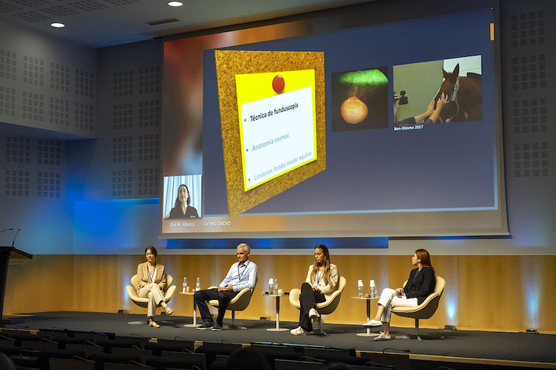 Eva Abarca en la Jornada IVO Oftalmología Equina