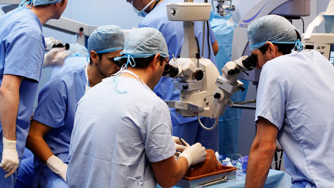 Cirugía experimental en el Wet Lab de IMO